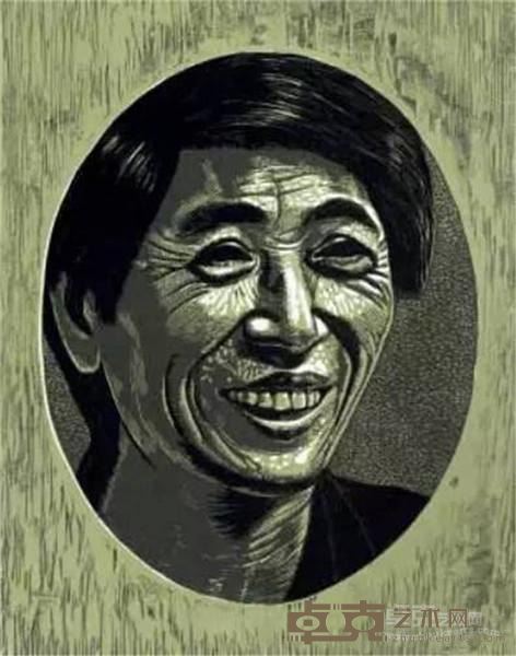 《近距离之谭书权》 王华祥 31.8x27.4cm 1991年