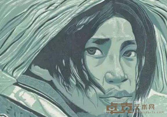 《贵州人之二》 王华祥 36.8x27.7cm 1988年