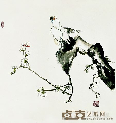 鸽子和梅花