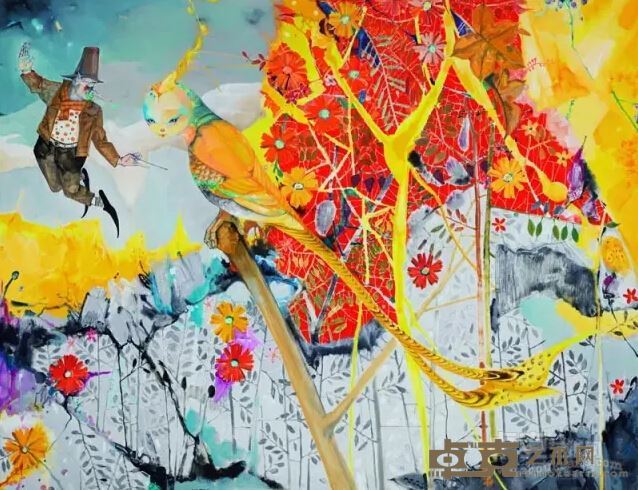 林剑峰 《 一花一世界-3 》 150×200cm 布面油画 2013年