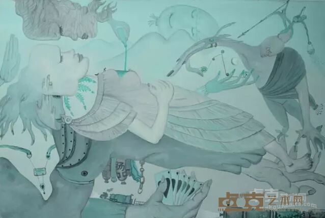 李化猛 《夜》系列6 布面丙烯 100x150 2014年