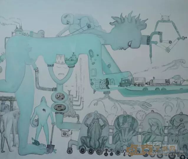 李化猛 《循环》系列8 布面丙烯 120x140cm 2013年