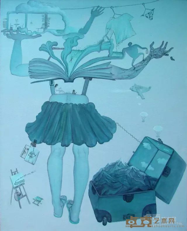 李化猛 《旅途》系列3 布面丙烯 80x100cm 2013
