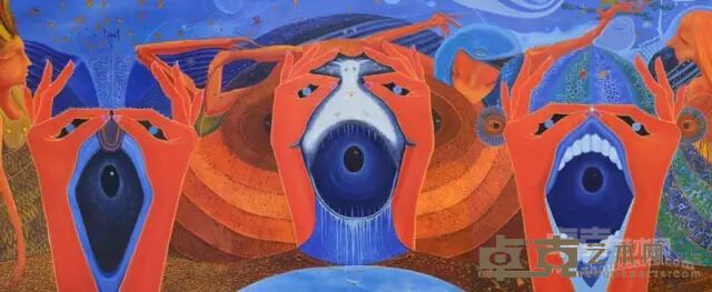 刘国义  《三位一体 》250x600cm  2013