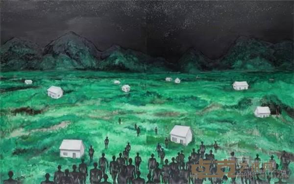 《安放灵魂的原乡》 郭燕 152x244cm 2015年