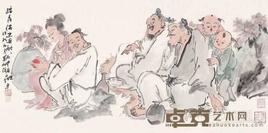 踏青偶坐春融融 136cm*68cm
