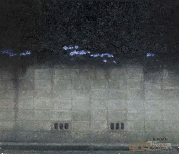 袁庆一 墙No.2 53×46cm 布面油画 1999年