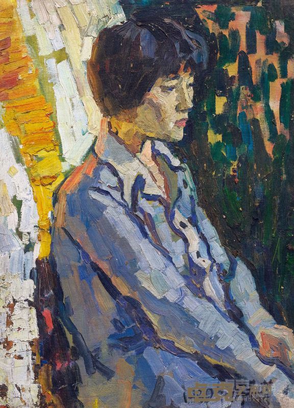 周春芽 少女思乡 53×38cm 布面油画 1980