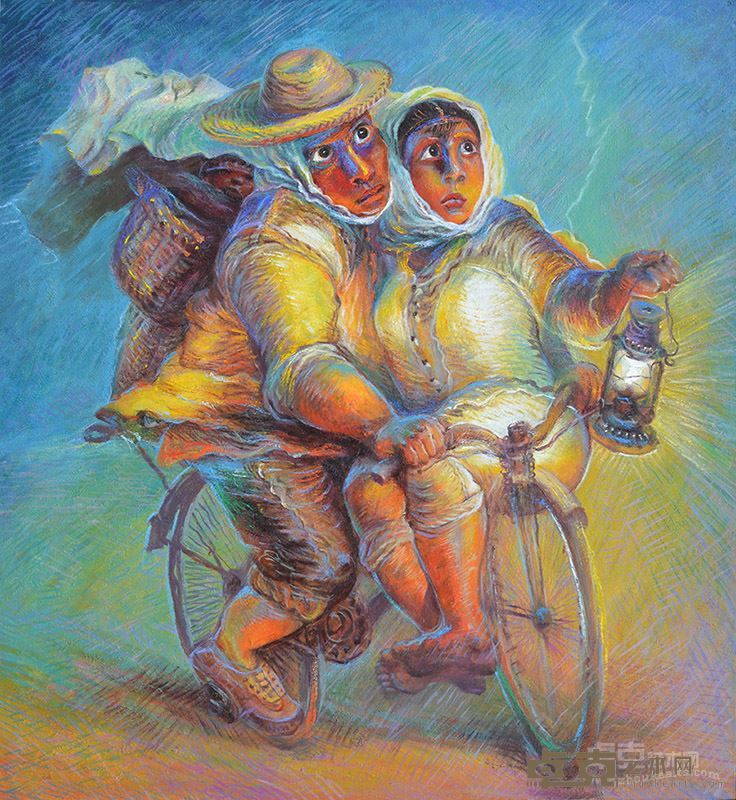 罗中立 故乡系列 200×185cm 布面油画 2008-2015