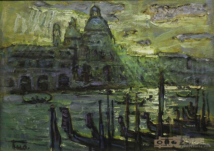 罗中立 威尼斯的阳光 37×50cm 布面油画 1995