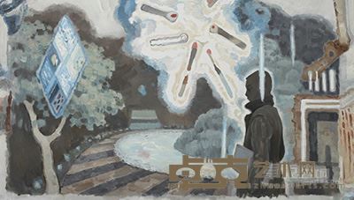 吉磊《临界之路》布面油画 2014 138x238cm