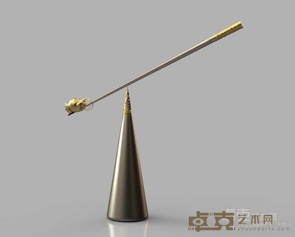 冯义莹 《大圣》 不锈钢 24K金 高90cm