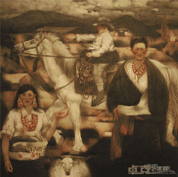 《远方》 李传真 200x195cm 2004年