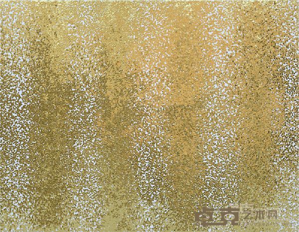 李泽民_＃1273-并非所有闪耀的都是金子_167cmx130cm_画布_金色标贴_2016