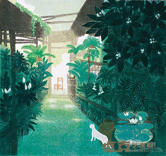 后院-1999年-版画75×80cm