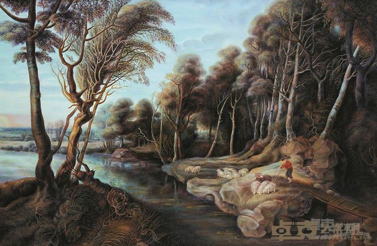 风景  80×120cm   布面油画   2015  孙兼程