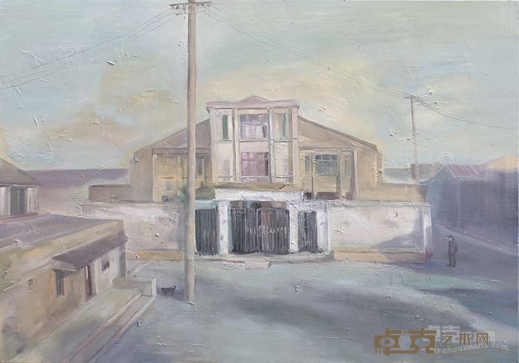 老镇  70X100cm  油画  2014  吴扬