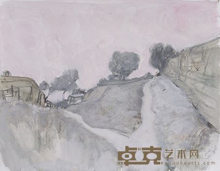 段正渠 魏塔 纸本水彩 32x41cm 2012