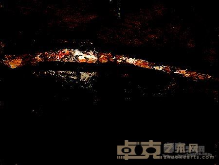 段正渠 麻黄梁长城 布面油画 20.5x27cm 1999
