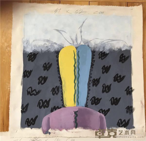 《阅读reading》 李山 51x52cm 2015年
