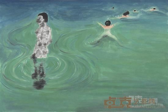 樊寒冬《沉沦·之三》纸本设色 41cmx61cm 2015