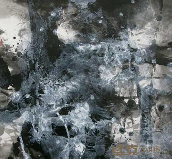 墨气氤氲 吴晨荣 75×75cm 2015