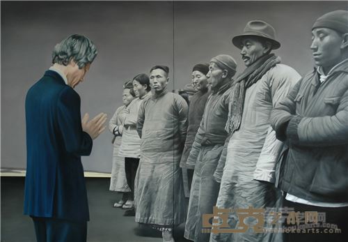 曹春辉《历史的天空》 150×200cm×2 （油画）
