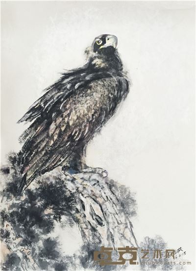 李培洪 《高瞻远瞩》 54.5×39.5cm （国画）
