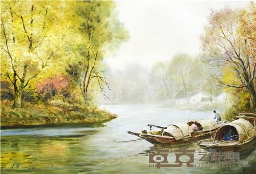 章德甫 《秋》 52.7×75.5cm （水彩）