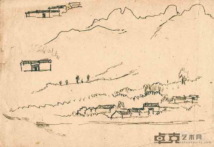 《山水》画稿2