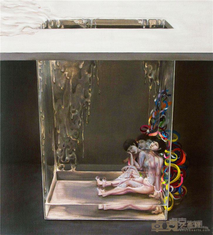 影与带-保护1  90×80cm 布面油画