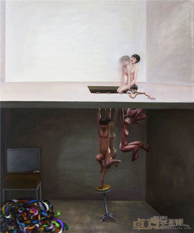 影与带-到白屋中坐下2   105×85cm