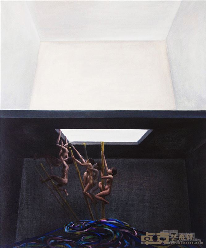 影与带—到白屋中坐下3   110×90cm