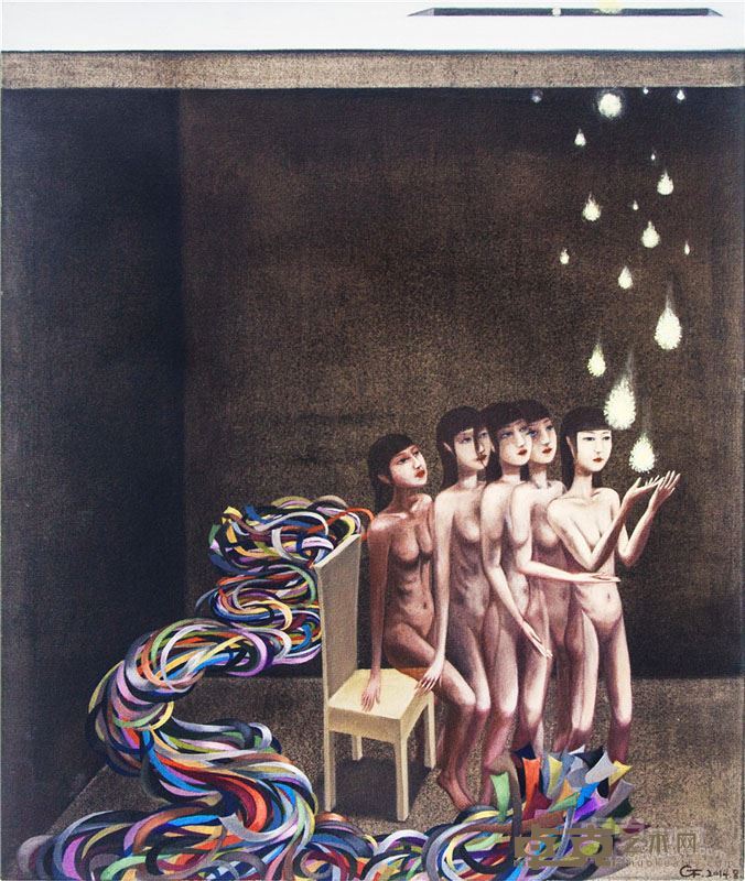 影与带—有光自白屋中来 56×67cm