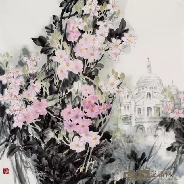 《蒙马特高地》 68cm×68cm 2016年