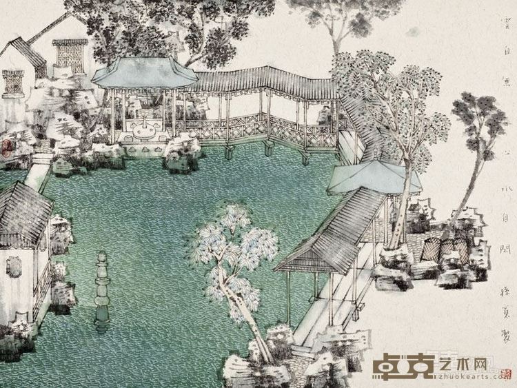 孙宽  云自无心水自闲  60x46cm   2013年