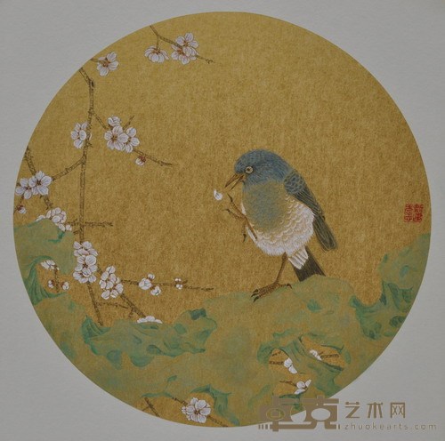 《独暄妍》(日本镜片)33X33CM