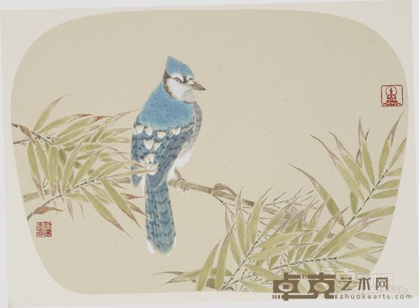 《含秋绿》(软片)42X32CM