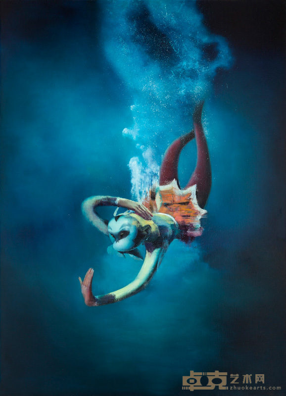 潘俊峰 潜寻定海针 180X130CM 布面油画 2016