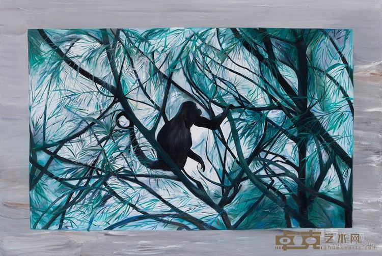 廖曼－《孟夏》140x95cm 布面综合材料 2015