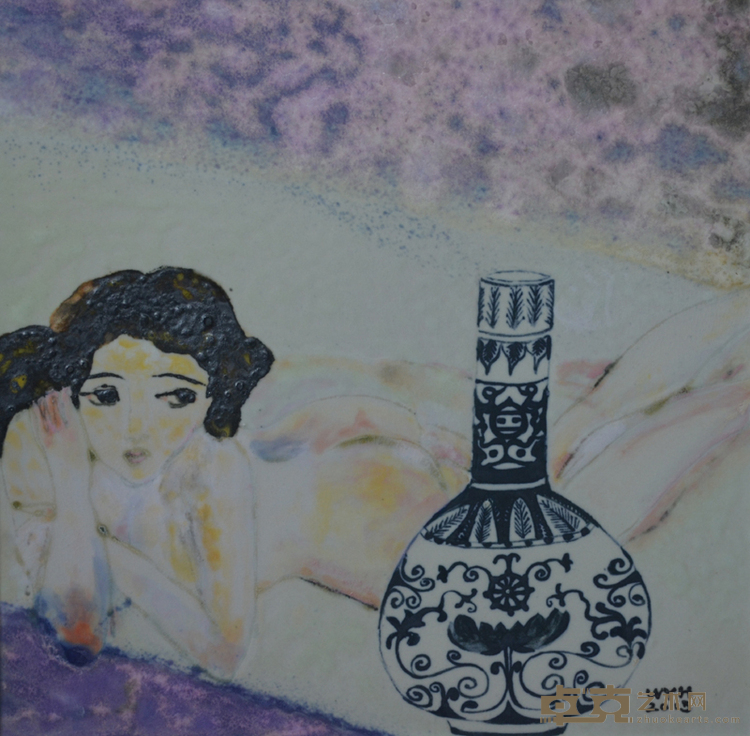 窑变之魅  美人。青花系列 3