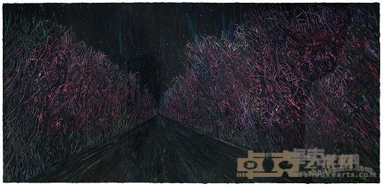 唐华伟-仲夏夜-布上油彩-260cm×540cm-2014
