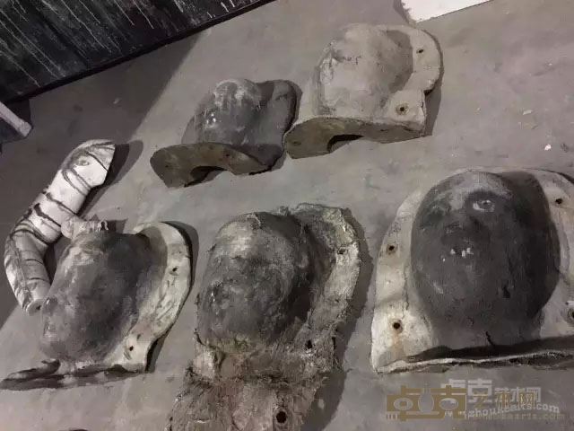 《无题之鬼脸》,废弃材料 \  《The face of the ghost》，scrap materials