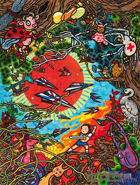 卜桦 《惊蛰》 2016 布面丙烯 190×144cm