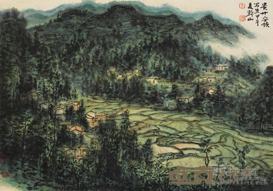 岳黔山写生作品 65x46cm