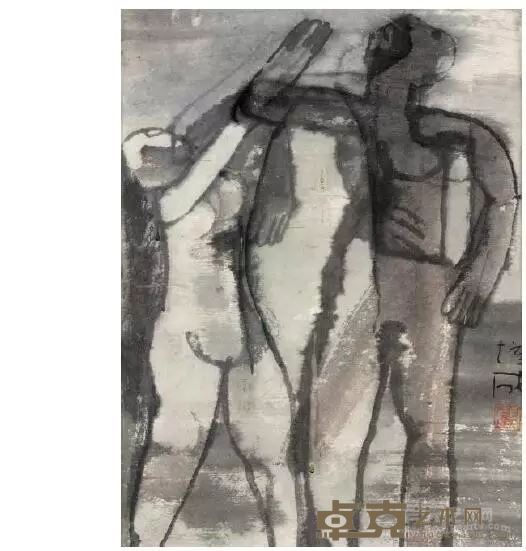 《勇士》 张培成 中国画 29cm×39cm