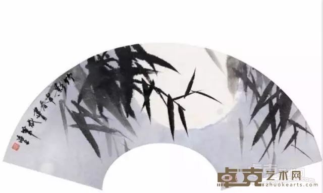 《竹影》 杨建勇 水墨 60cm×28cm