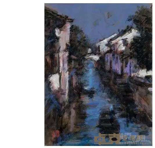 《归家路》 陈逸鸣 彩墨 15cm×20cm