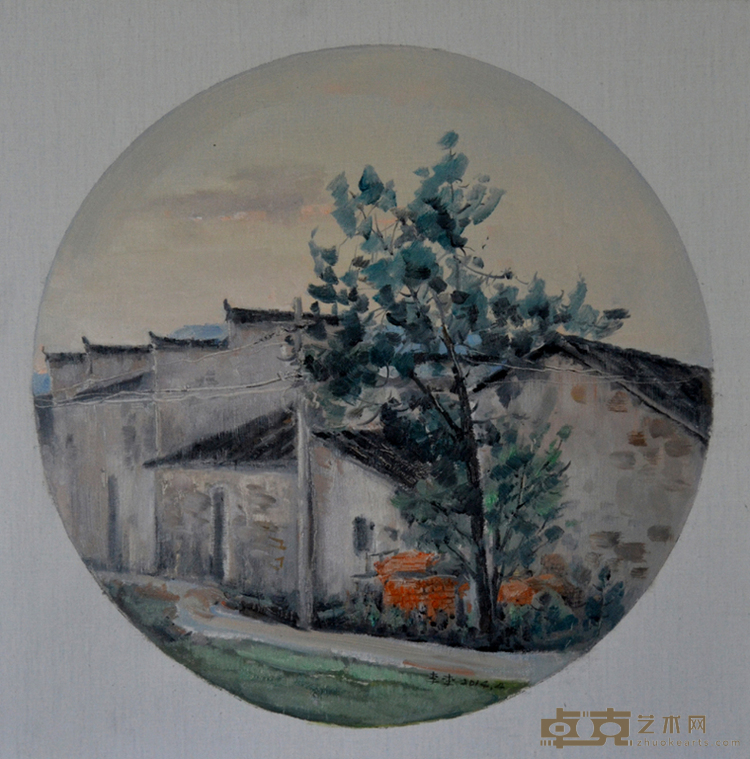 画里人家之五50x50布面油画2014