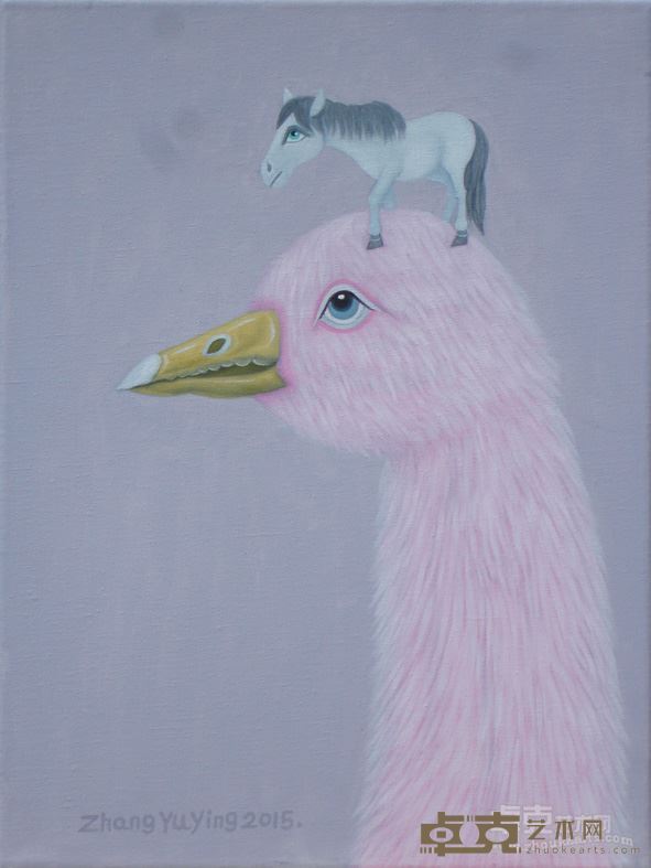 《粉天鹅》30x40cm布面油彩2015